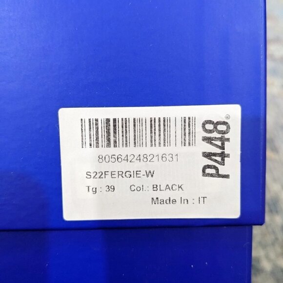 NWT P448 | Women's Fergie Platform Slide Sandals in Black - Picture 12 of 13